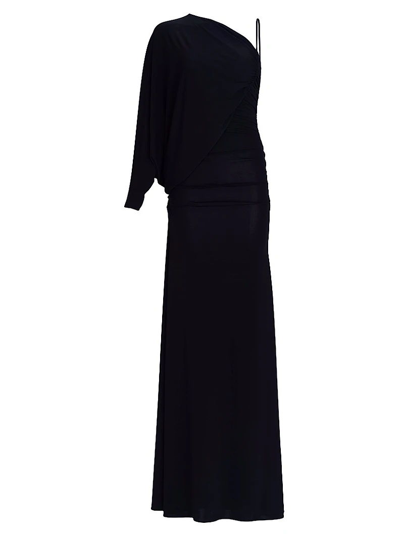Shiri Jersey One-Shoulder Gown
