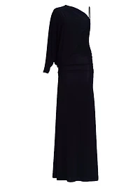 Shiri Jersey One-Shoulder Gown