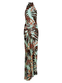 Frances Printed Twist Mermaid Gown