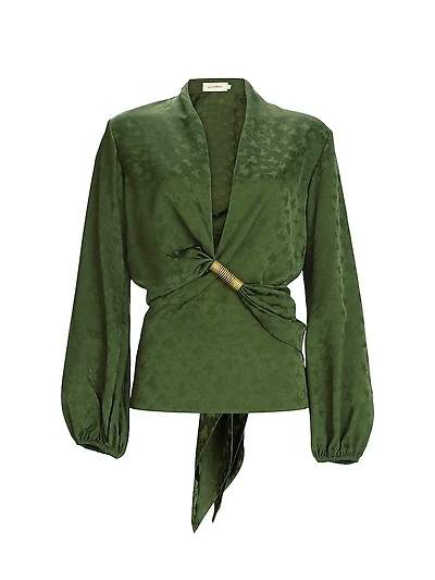 Elvie Jacquard Blouse