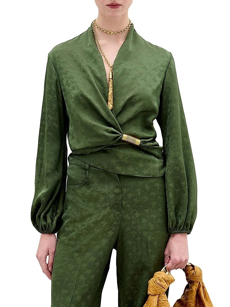 Elvie Jacquard Blouse