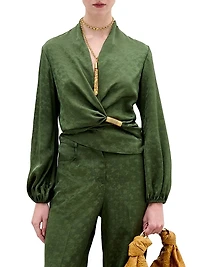 Elvie Jacquard Blouse