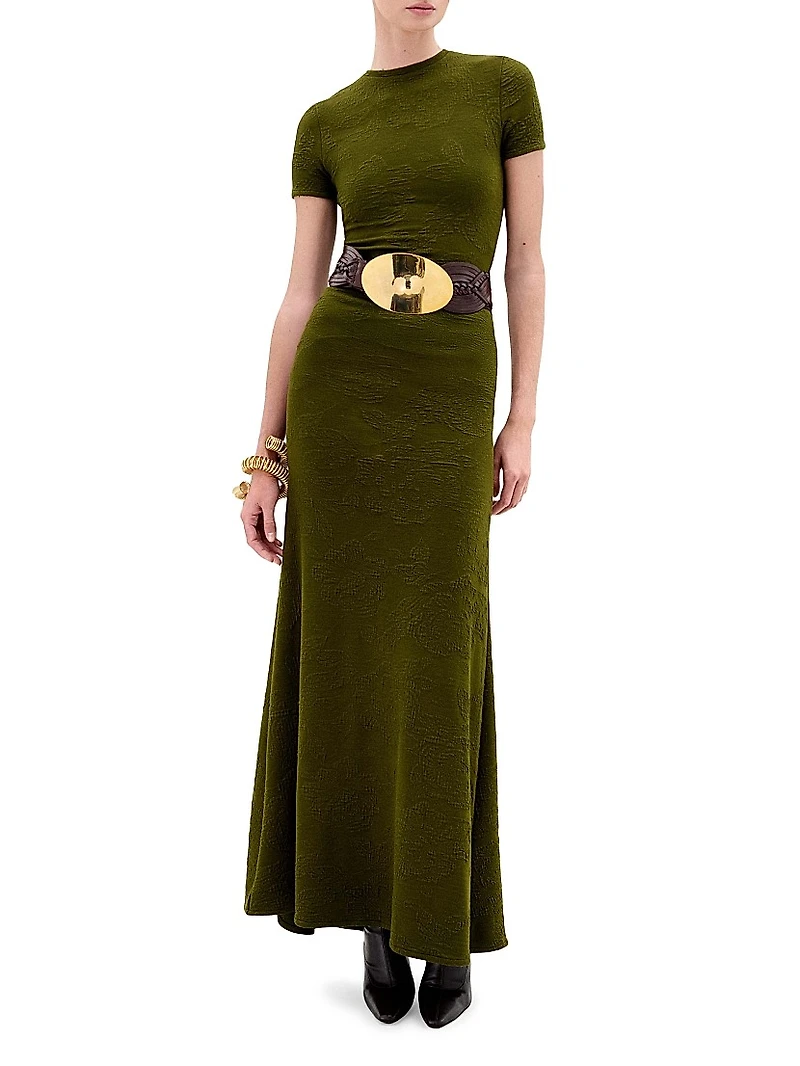 Cristal Knit A-Line Gown
