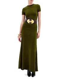 Cristal Knit A-Line Gown