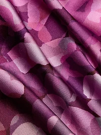 Belagio Petal-Printed Satin Blouse