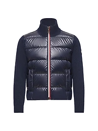 Little Boy's & Down-Filled Cardigan Wool