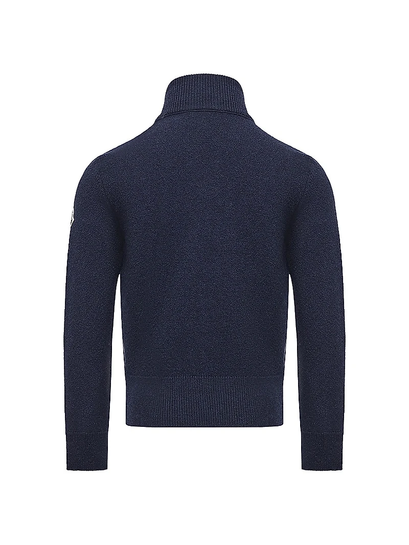 Little Boy's & Down-Filled Cardigan Wool