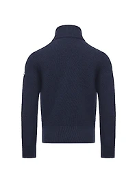 Little Boy's & Down-Filled Cardigan Wool