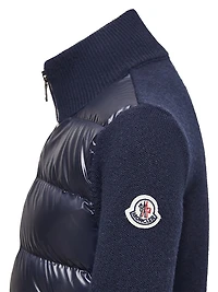 Little Boy's & Down-Filled Cardigan Wool