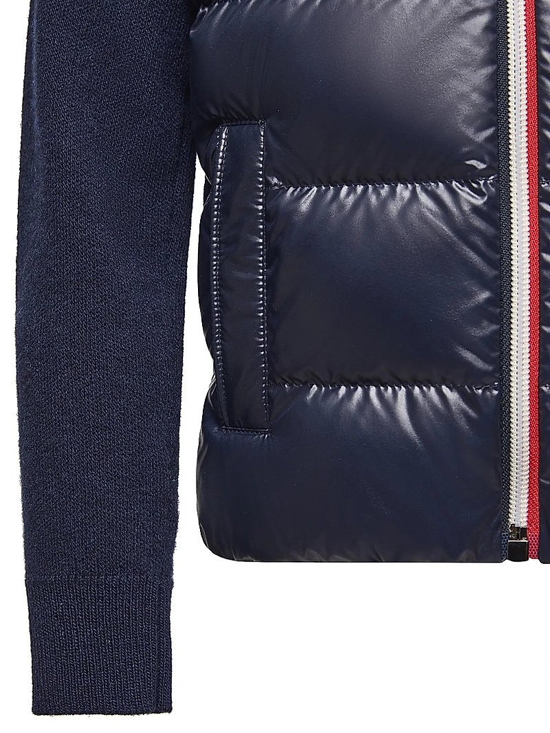 Little Boy's & Down-Filled Cardigan Wool