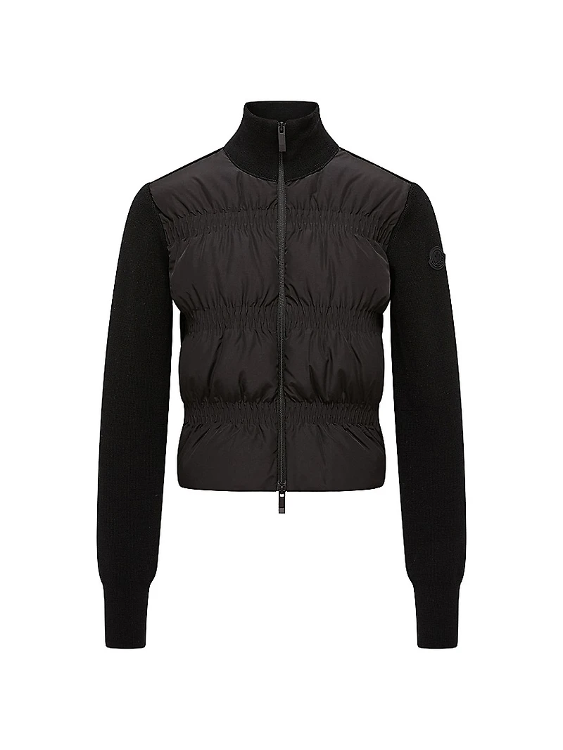 Down Filled Cardigan Wool