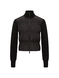 Down Filled Cardigan Wool