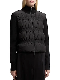 Down Filled Cardigan Wool