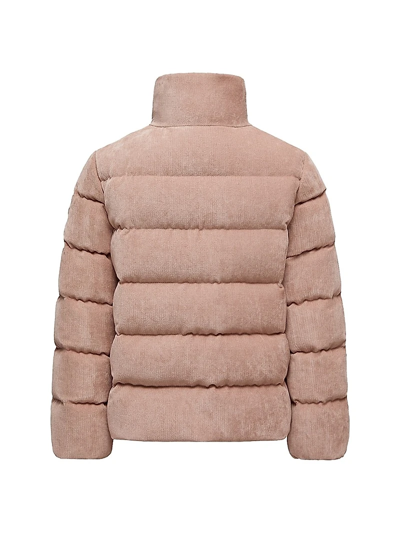 Little Girl's & Marth Puffer Jacket Corduroy