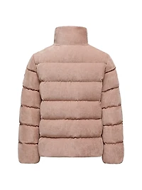 Little Girl's & Marth Puffer Jacket Corduroy