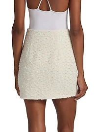 Ava Tweed Slim-Fit Miniskirt