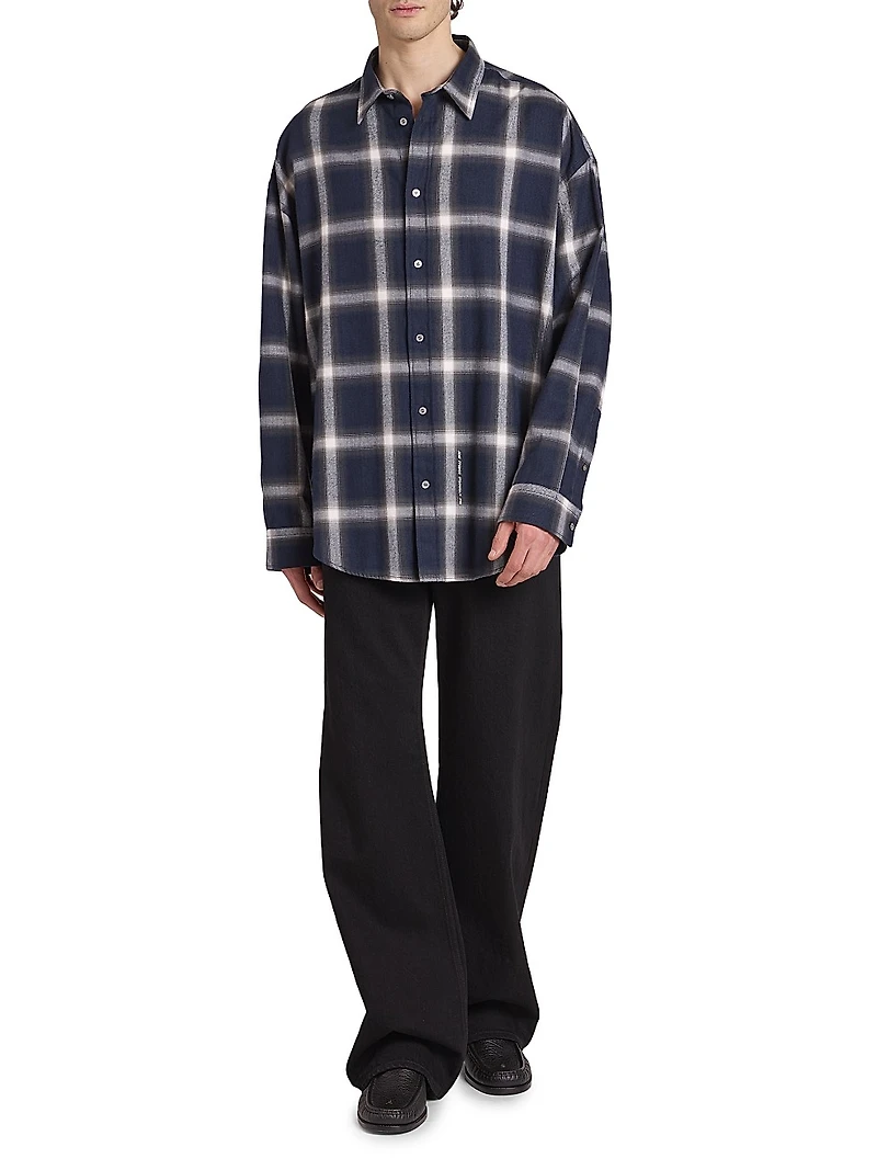 Flannel Check Cotton Shirt