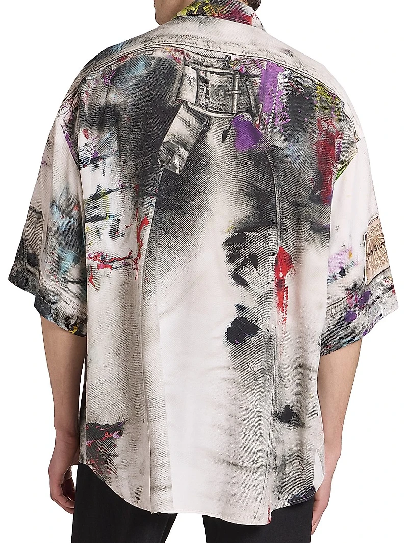 Setar Paint Splash Printed Shirt