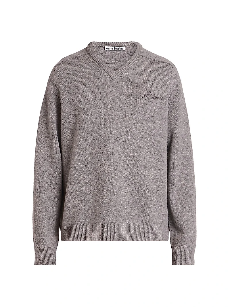 Kaybe Richard Logo-Embroidered Wool Sweater