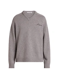 Kaybe Richard Logo-Embroidered Wool Sweater