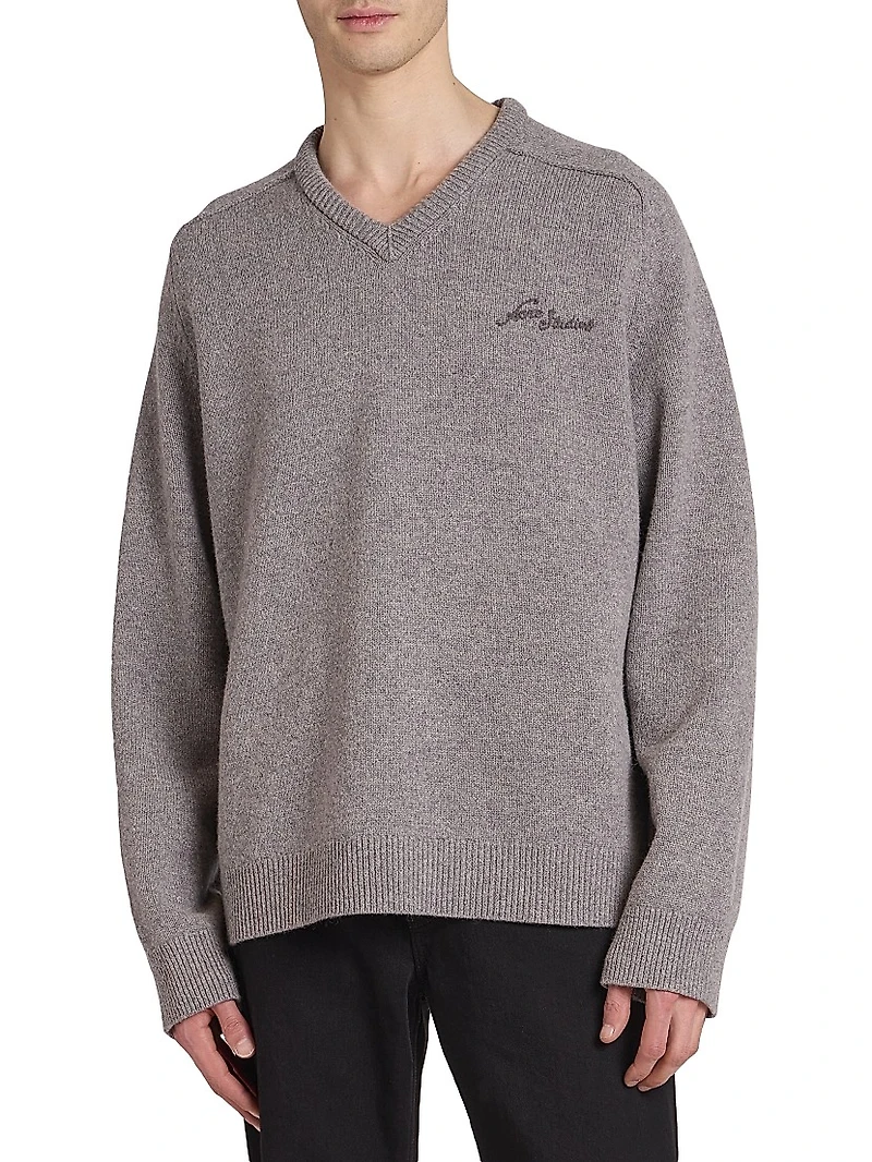 Kaybe Richard Logo-Embroidered Wool Sweater