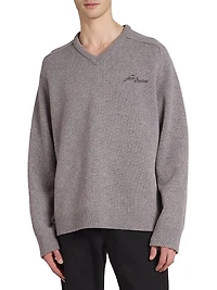 Kaybe Richard Logo-Embroidered Wool Sweater
