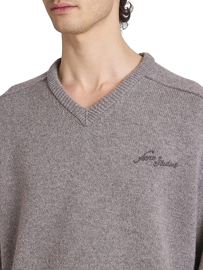 Kaybe Richard Logo-Embroidered Wool Sweater