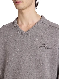 Kaybe Richard Logo-Embroidered Wool Sweater