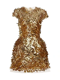 Sequin Feather Cocktail Dress