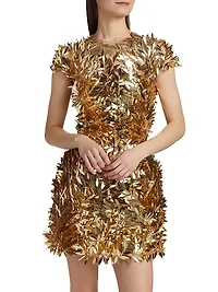 Sequin Feather Cocktail Dress