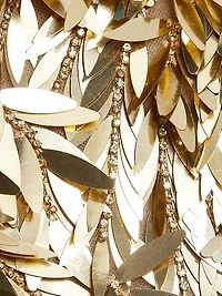 Sequin Feather Cocktail Dress