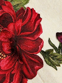 Halterneck Embroidered Silk Gown