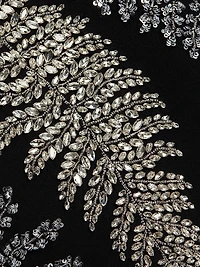 Fern Embellished Trumpet Cocktail Dress