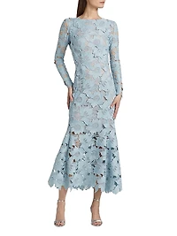 Peony Guipure Lace Cocktail Dress
