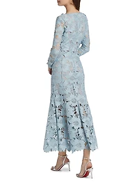 Peony Guipure Lace Cocktail Dress