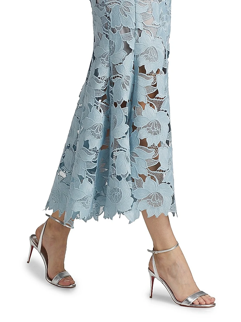 Peony Guipure Lace Cocktail Dress