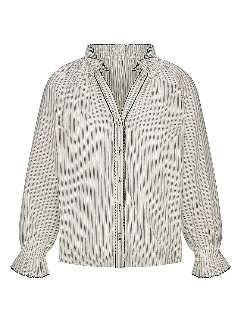 Harper Striped Cotton Top