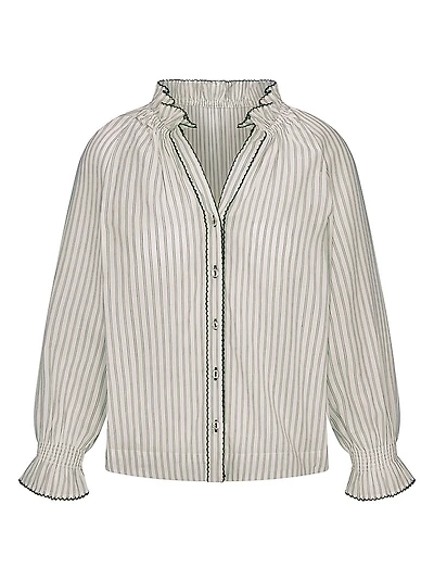 Harper Striped Cotton Top