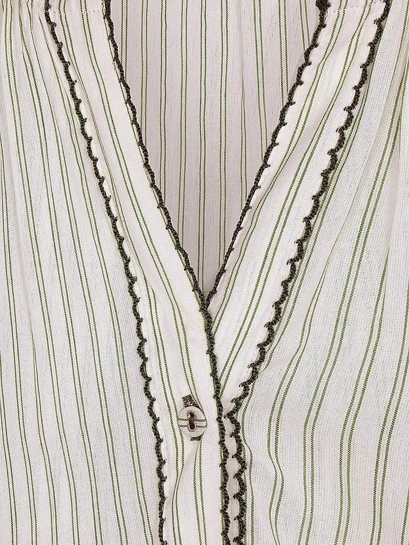 Harper Striped Cotton Top