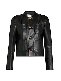 Leather Patch Pocket Jacket