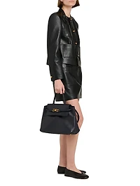 Leather Patch Pocket Jacket