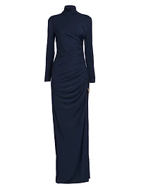 Draped Crêpe Jersey Gown
