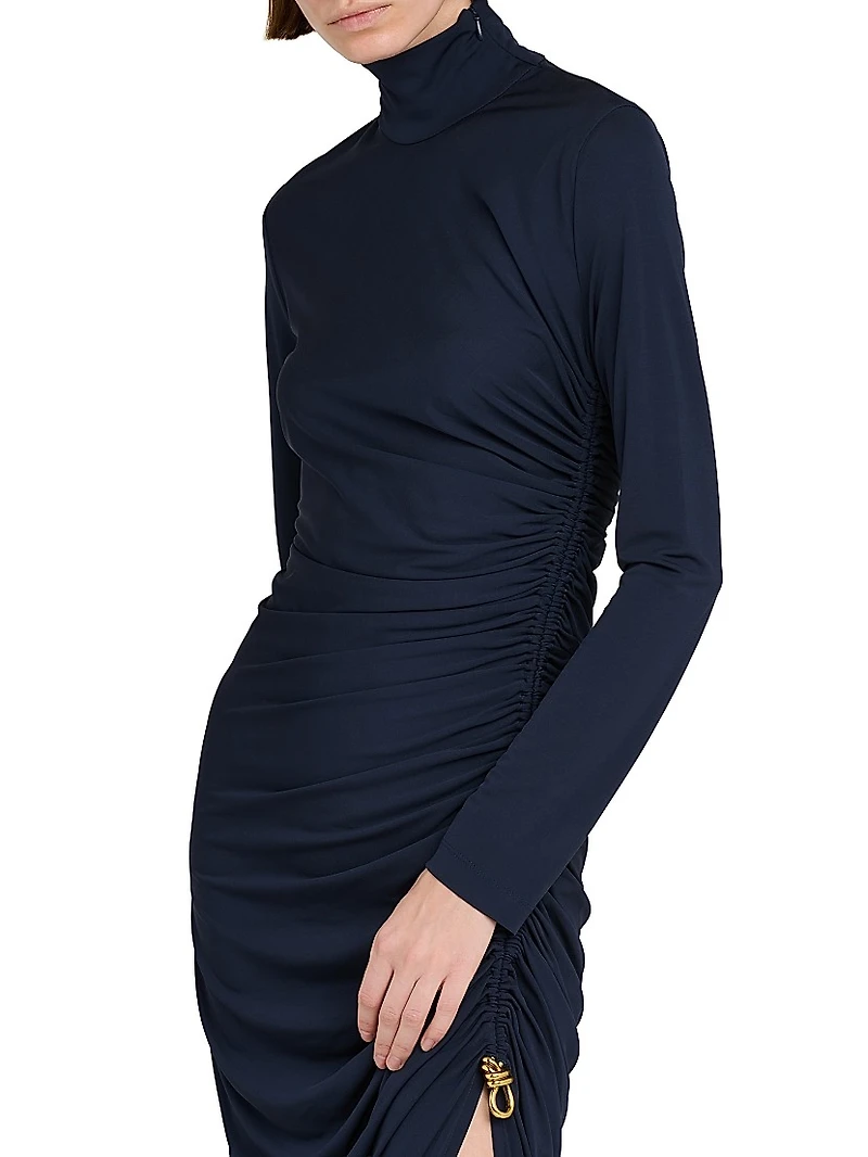 Draped Crêpe Jersey Gown
