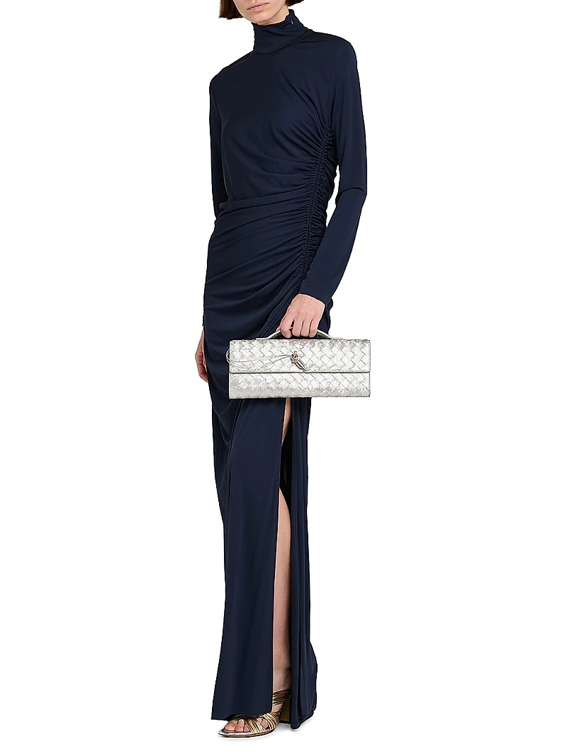 Draped Crêpe Jersey Gown