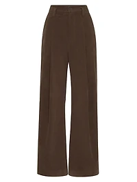 Stretch Cotton Moleskin Five Pocket Barrel Trousers