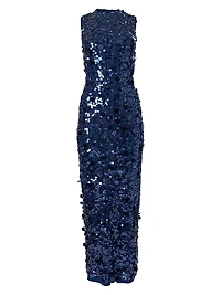 Paillette-Embellished Gown