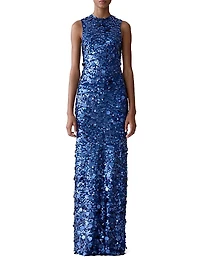 Paillette-Embellished Gown