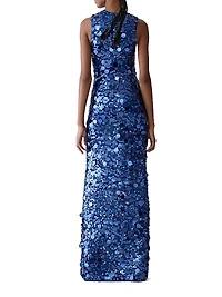 Paillette-Embellished Gown