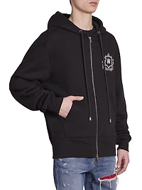 Ma Crest Zip-Up Hoodie