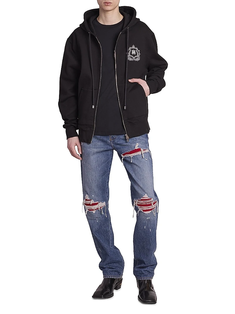 Ma Crest Zip-Up Hoodie